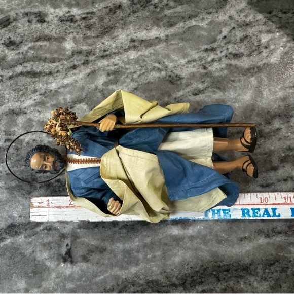 Vintage Midwest Imports Nativity Set Figure Papier-mâché - Joseph Mary Jesus 3pc - Picture 10 of 12